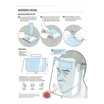 CARETA FACIAL 20 CM X 30 CM...